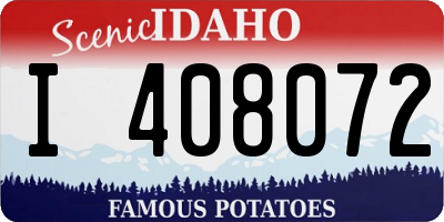 ID license plate I408072