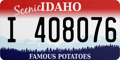 ID license plate I408076