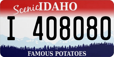 ID license plate I408080
