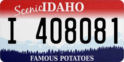 ID license plate I408081