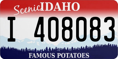 ID license plate I408083