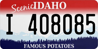 ID license plate I408085