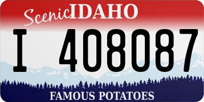 ID license plate I408087