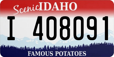 ID license plate I408091