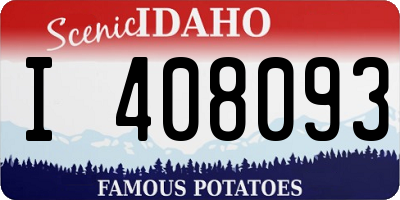 ID license plate I408093