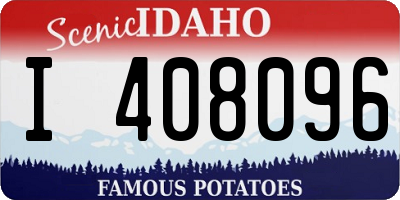 ID license plate I408096