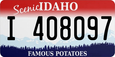 ID license plate I408097