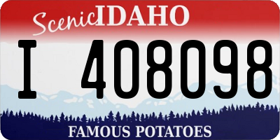 ID license plate I408098