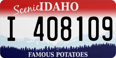 ID license plate I408109