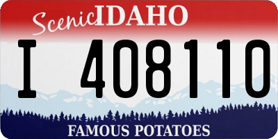 ID license plate I408110