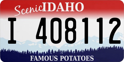 ID license plate I408112