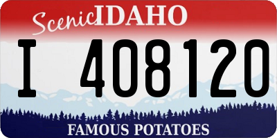 ID license plate I408120