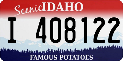 ID license plate I408122