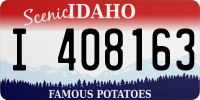 ID license plate I408163