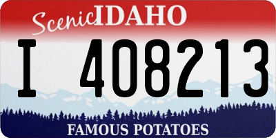 ID license plate I408213