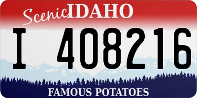 ID license plate I408216