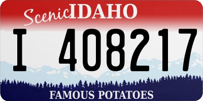ID license plate I408217