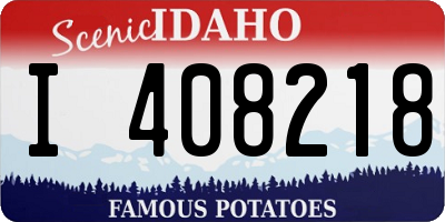 ID license plate I408218