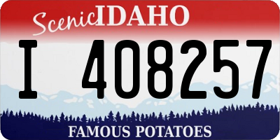 ID license plate I408257