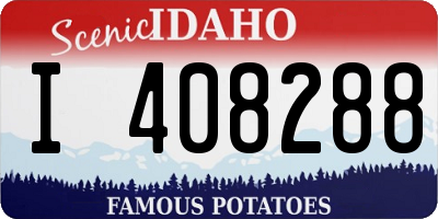 ID license plate I408288