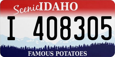 ID license plate I408305