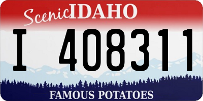 ID license plate I408311