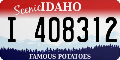 ID license plate I408312
