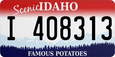 ID license plate I408313