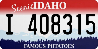 ID license plate I408315