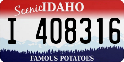 ID license plate I408316