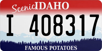 ID license plate I408317