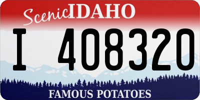 ID license plate I408320