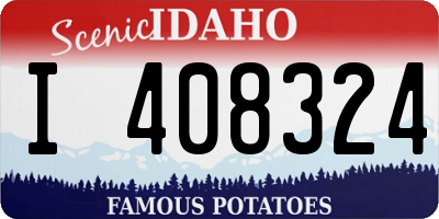 ID license plate I408324