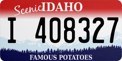 ID license plate I408327
