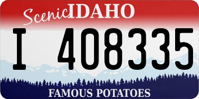 ID license plate I408335