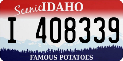 ID license plate I408339