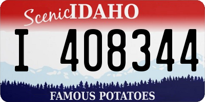 ID license plate I408344