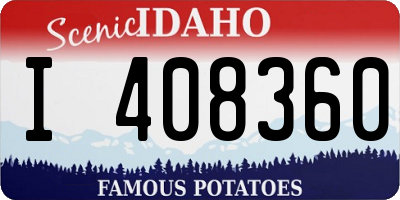ID license plate I408360