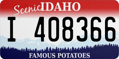 ID license plate I408366