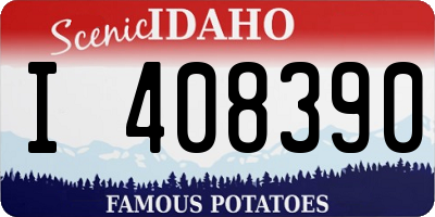 ID license plate I408390