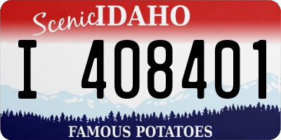 ID license plate I408401