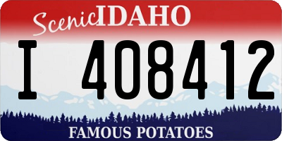 ID license plate I408412
