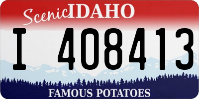ID license plate I408413