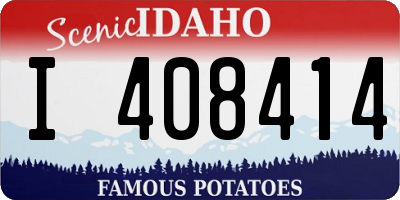 ID license plate I408414