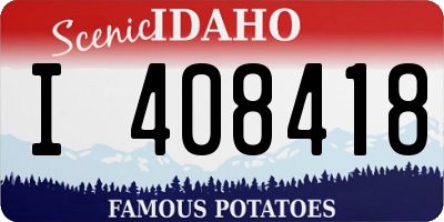 ID license plate I408418