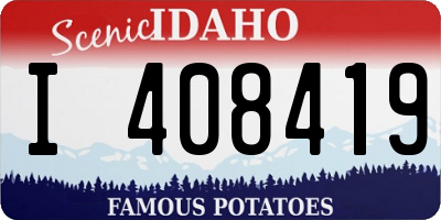 ID license plate I408419
