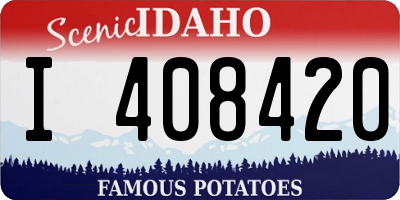 ID license plate I408420