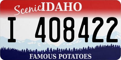 ID license plate I408422