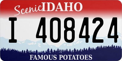 ID license plate I408424