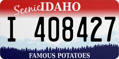 ID license plate I408427